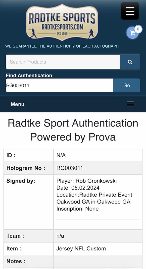 Rob Gronkowski Signed Custom Patriots Jersey - Radtke COA