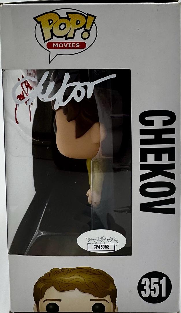 Walter Koenig signed "Chekov" Funko #351 w/character name - JSA COA