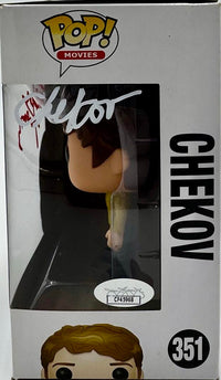 Walter Koenig signed "Chekov" Funko #351 w/character name - JSA COA