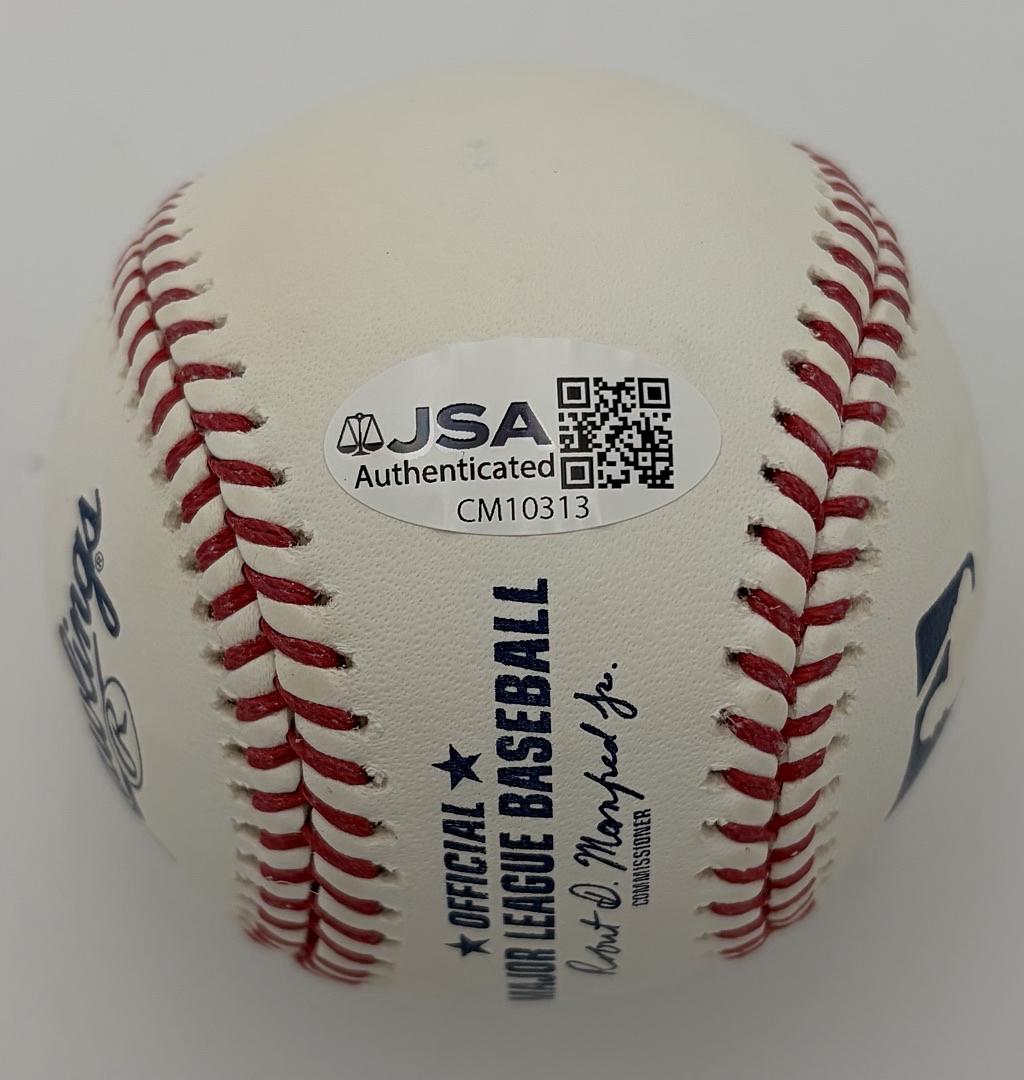 Lenny DiNardo signed 04 World Series ROMLB baseball (Red Sox) - JSA COA
