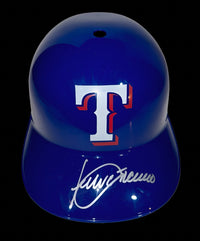 Julio Franco (Rangers) signed replica batting helmet - Schwartz COA