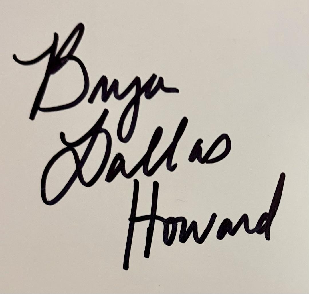 Bryce Dallas Howard signed 11x14 - OC Celebrity Marketing