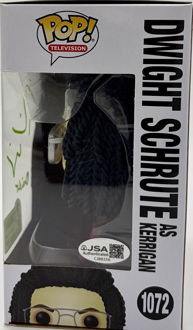 Rainn Wilson signed "Dwight Schrute" Funko #1072 (The Office) w/character name - JSA COA