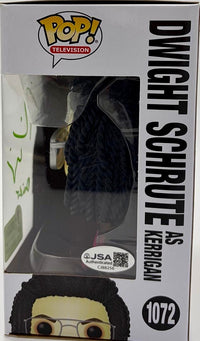 Rainn Wilson signed "Dwight Schrute" Funko #1072 (The Office) w/character name - JSA COA