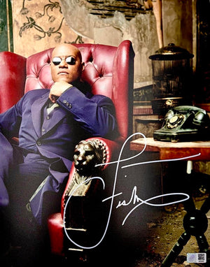 Laurence Fishburne Signed 11x14 Photo (Matrix) - Signet COA