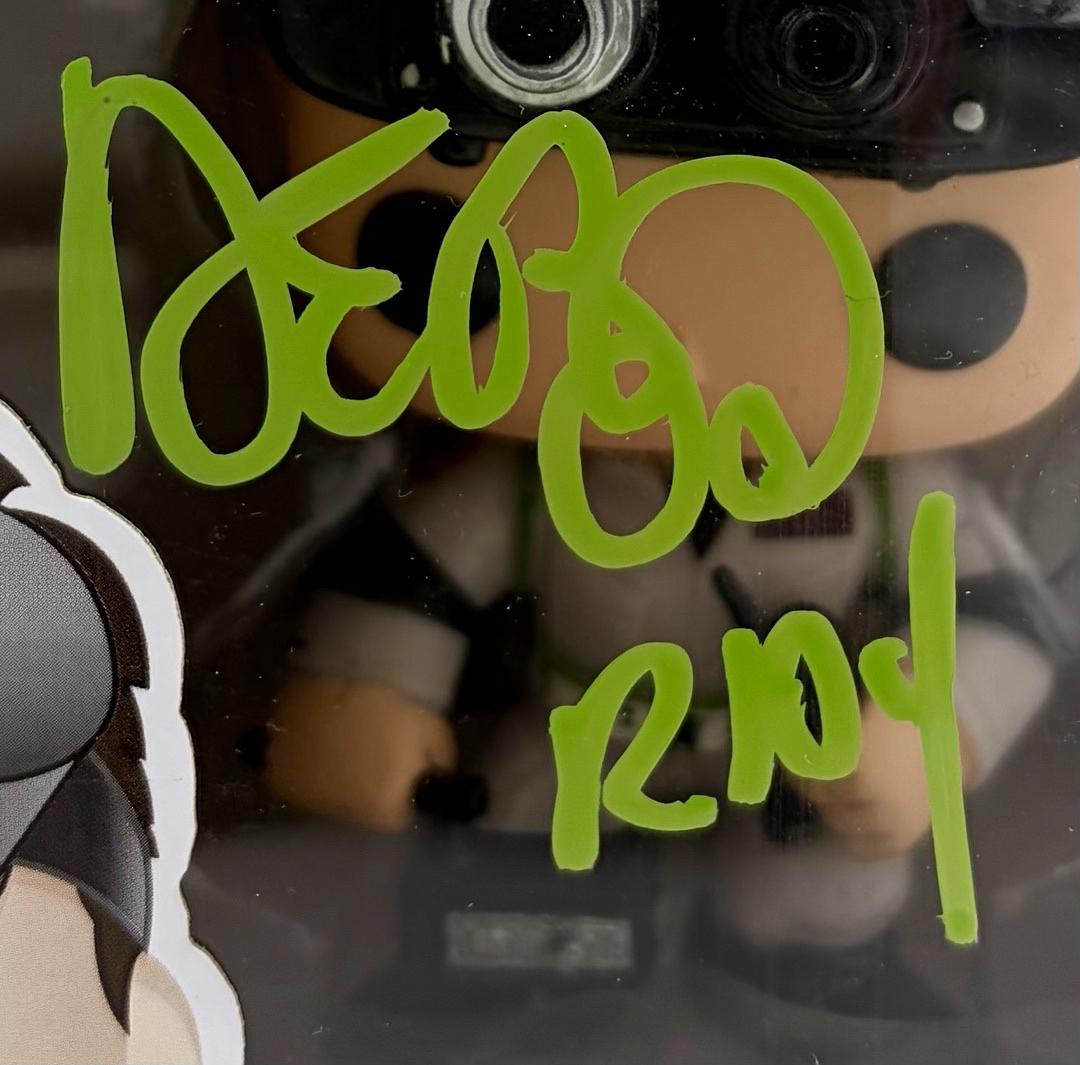 Dan Akroyd signed "Ray Stanz" Funko #105 w/character name (Ghostbusters) - Beckett COA