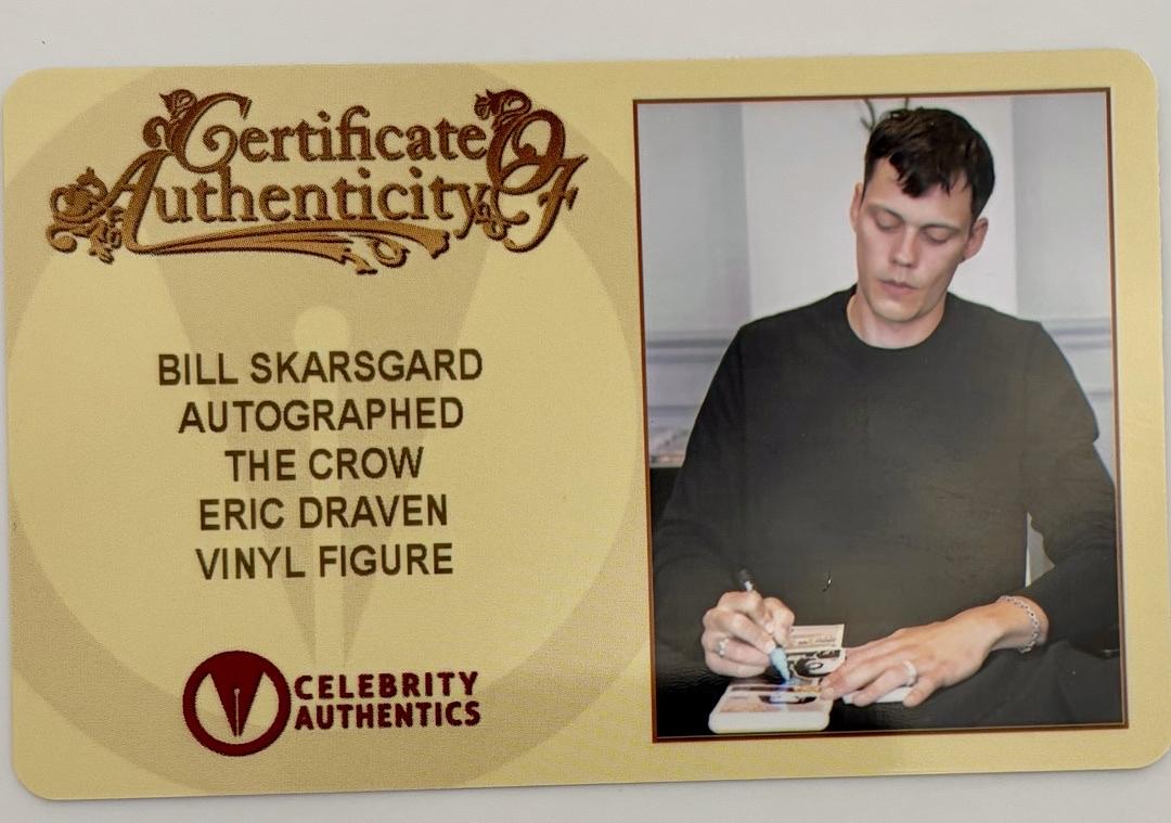 Bill Skarsgard signed "Eric Draven" Funko #1430 (The Raven) - Beckett COA