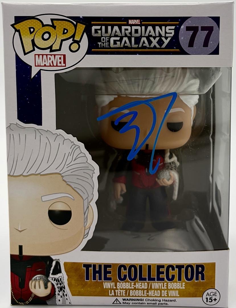 Benicio Del Toro Signed Funko Pop #77 The Collector (GOTG)  - Beckett COA