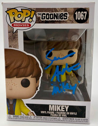 Sean Astin signed "Mikey" Funko #1067 w/character name (The Goonies) - JSA COA