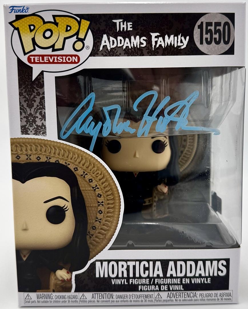 Anjelica Huston Signed Funko Pop #1550 "Morticia Addams" (Addams Family) - OC Celebrity Marketing COA