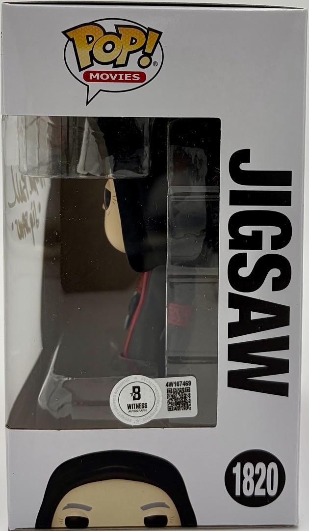 Tobin Bell "Jigsaw" signed Funko Pop #1820 (Saw) w/character name - Beckett COA