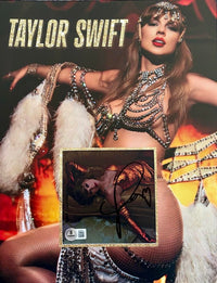 Taylor Swift matted, signed "Life of a Showgirl" CD Insert Photo 2 - Beckett COA