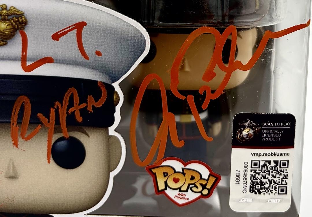 Alec Baldwin signed U.S. Marines Funko (USMC) w/ Lt. Ryan inscription - Beckett COA *RARE*