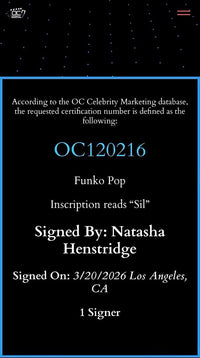 Natasha Henstridge signed "Sil" Funko #1906 (Species) - OC Celebrity Marketing COA