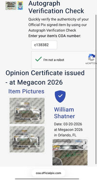 William Shatner Signed "Gremlin" Funko #1583 (Twilight Zone) - Official Pix COA **RARE**