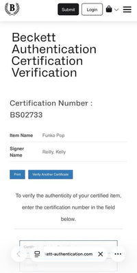 Kelly Reilly Signed Funko Pop #1560 Beth Dutton (Yellowstone) -  Beckett COA