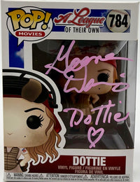 Geena Davis Signed Funko Pop #784 "Dottie" (A League Of Their Own) w/character name - JSA COA
