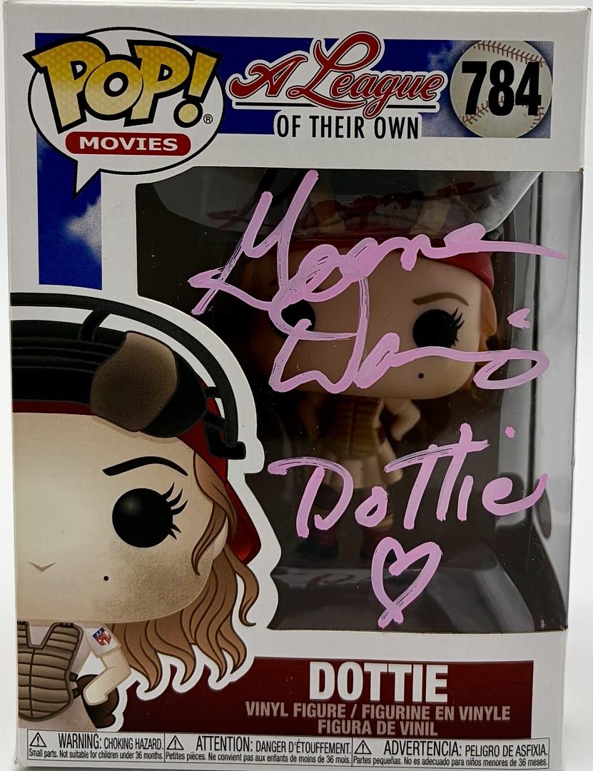 Geena Davis Signed Funko Pop #784 "Dottie" (A League Of Their Own) w/character name - JSA COA