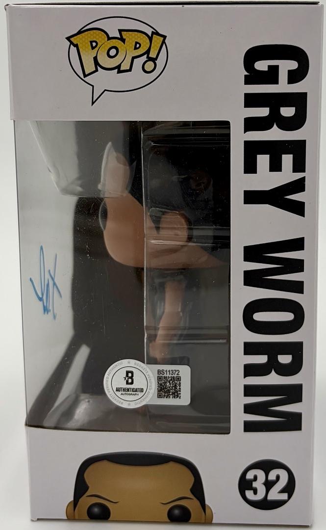 Jacob Anderson signed "Grey Worm" Funko #32 (Game of Thrones) - Beckett COA