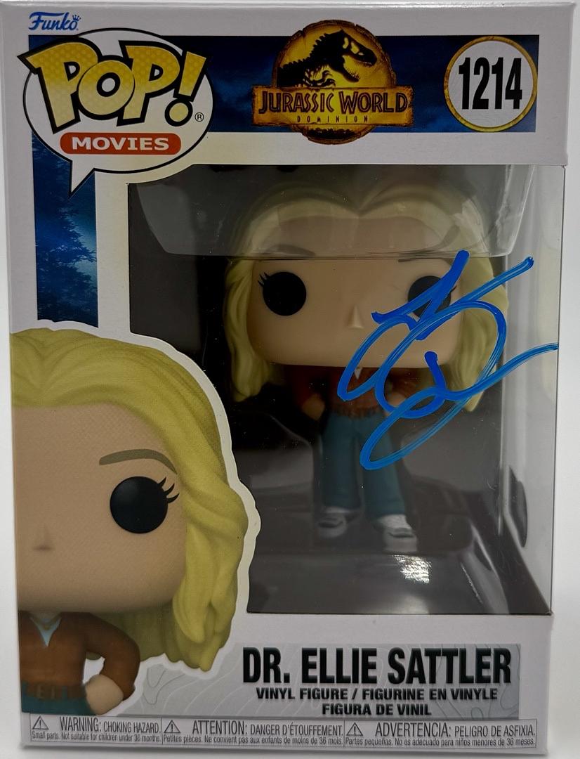 Laura Dern Signed Funko Pop #1214 "Dr. Ellie Sattler" - Beckett COA #03