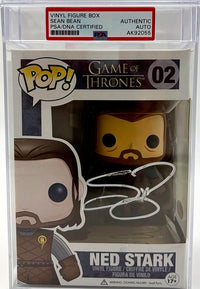 Sean Bean Signed Encapsulated Funko Pop #02 Ned Stark (Game Of Thrones) - Beckett COA