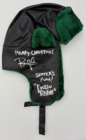 Randy Quaid signed Trapper Hat (Christmas Vacation) w/quote - TriStar COA