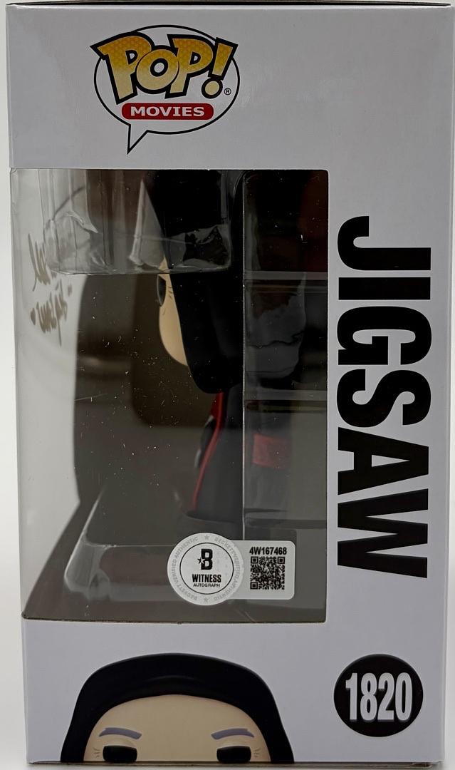 Tobin Bell "Jigsaw" signed Funko Pop #1820 (Saw) w/character name - Beckett COA