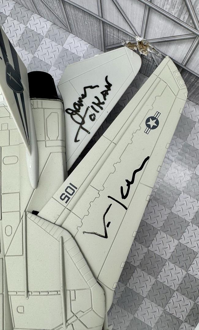 Val Kilmer, Tom Skerritt, James Tolkan Signed F-14 Tomcat Aircraft Replica - Celebrity Authentics