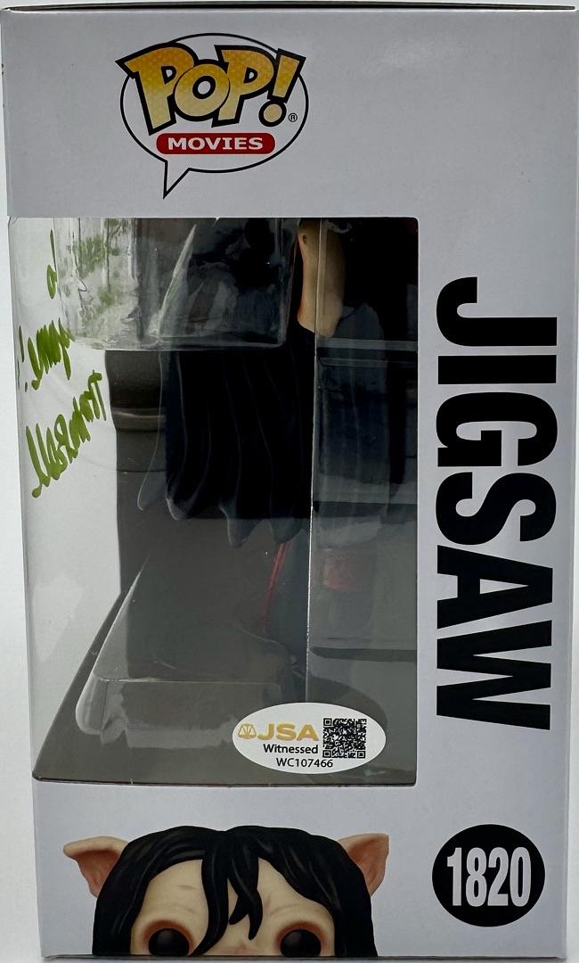 Tobin Bell "Jigsaw" signed Funko Pop #1820 (Saw) w/quote - JSA COA