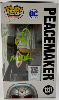 John Cena signed Funko #1237 Peacemaker" w/quote & character name (Suicide Squad) - Official Pix COA
