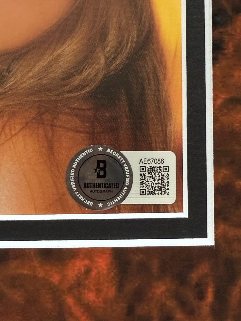 Taylor Swift matted, signed "Life of a Showgirl" CD Insert Photo 1 - Beckett COA