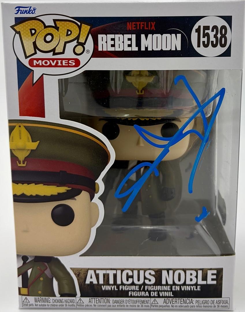 Ed Skrein signed "Atticus Noble" Funko #1538 (Rebel Moon) - Beckett COA