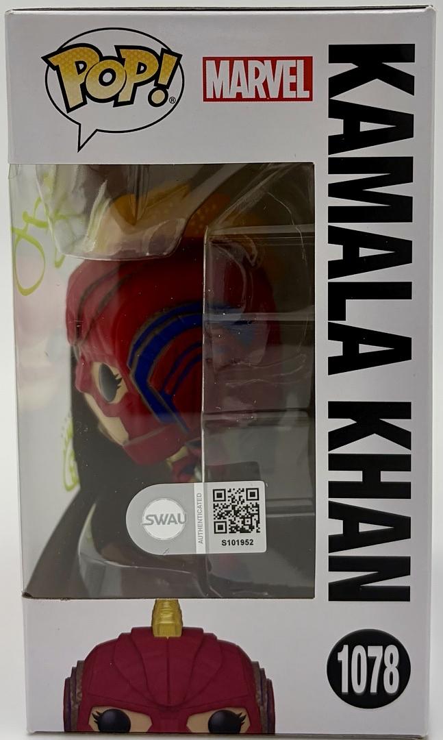 Jake Busey signed "Kamala Khan" Funko #1078 (Ms. Marvel) - SWAU COA