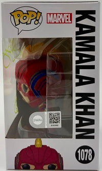 Jake Busey signed "Kamala Khan" Funko #1078 (Ms. Marvel) - SWAU COA