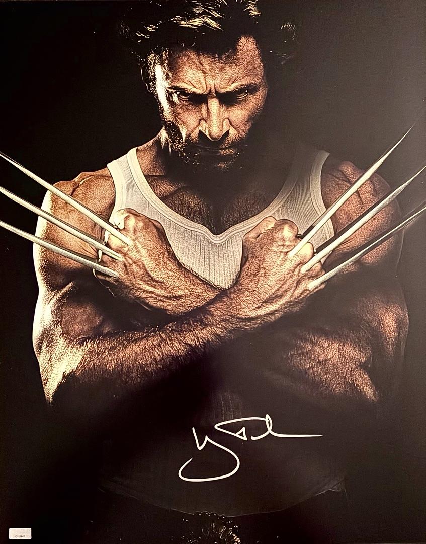 Hugh Jackman signed 11x14 (Wolverine) - Beckett COA
