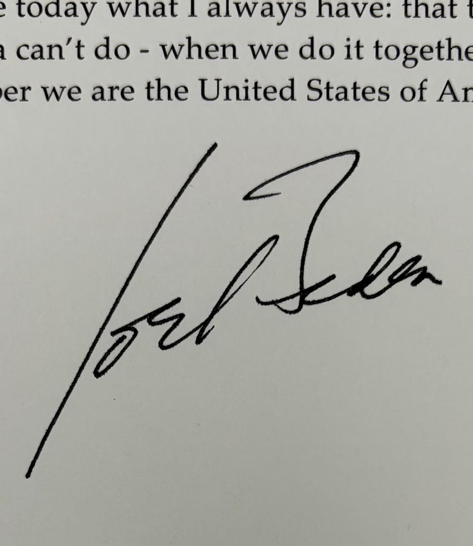 Joe Biden signed "withdrawal" letter - PSA/DNA LOA ***RARE***