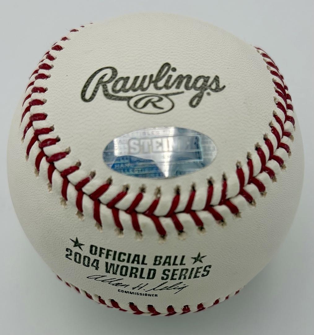 Curt Schilling signed Official 2004 World Series Baseball (Red Sox) - Steiner COA