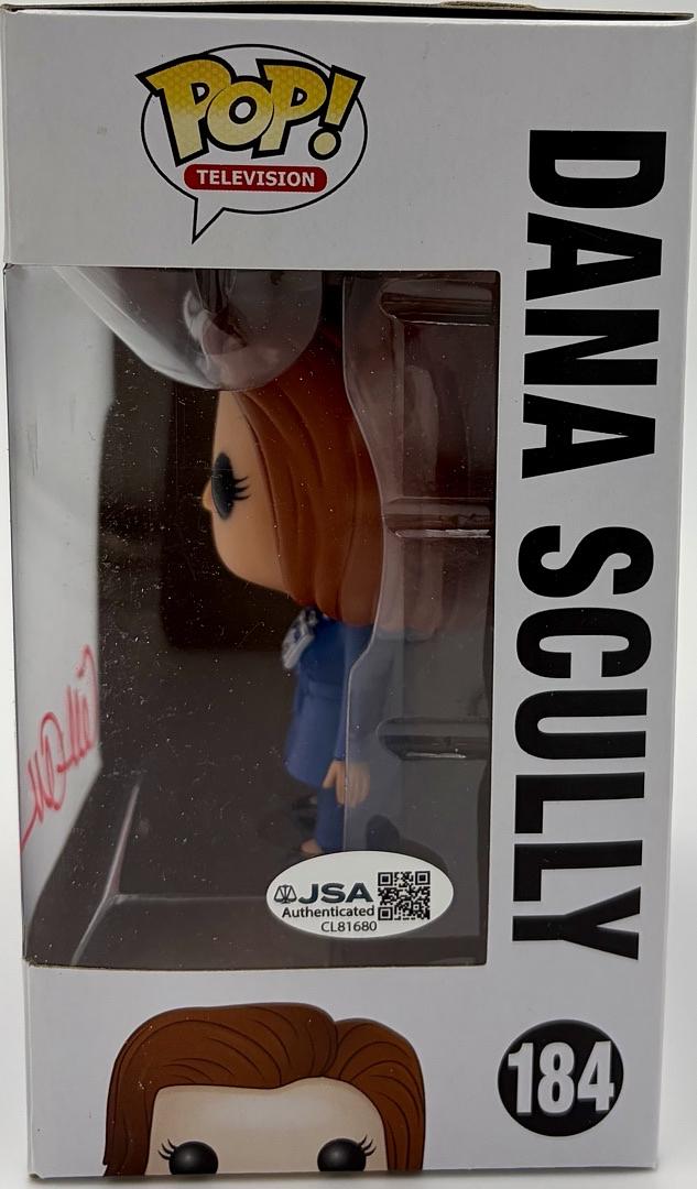 Gillian Anderson Signed Funko Pop #184 "Dana Scully" (X-Files) - JSA COA