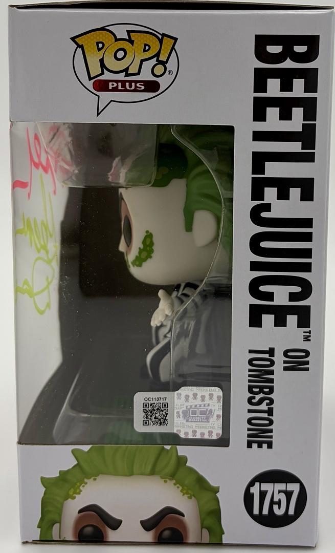 Alec Baldwin and Geena Davis signed Funko #1757 (Beetlejuice) - OC Celebrity Marketing *RARE*