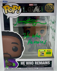 Jonathan Majors signed "He Who Remains" Funko Pop # 1062 (Loki) - JSA COA