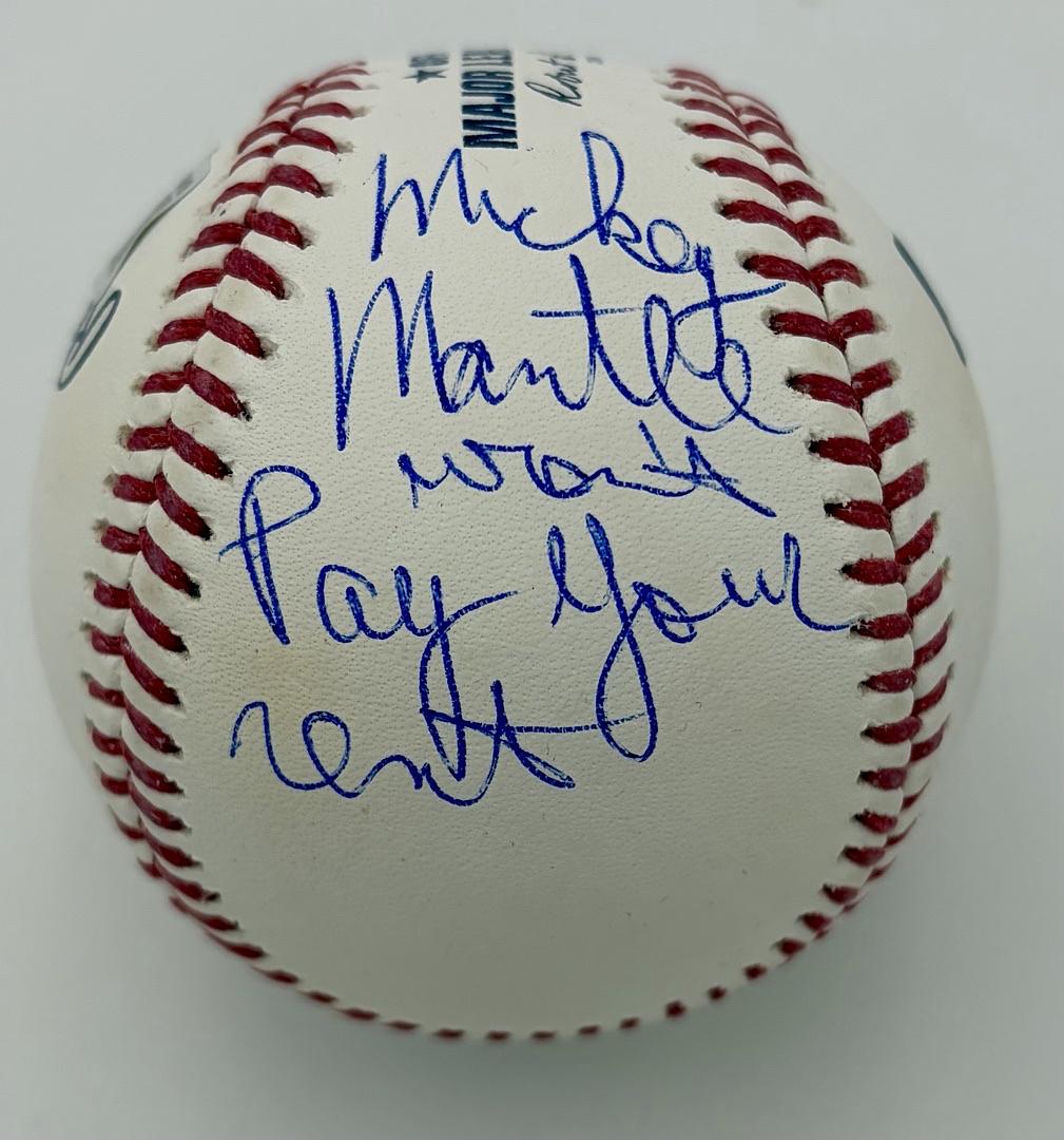 Chaz Palminteri signed baseball w/long quote - Beckett COA