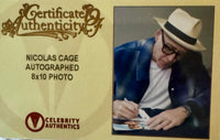 Nicholas Cage Signed 8x10 Photo - Celebrity Authentics COA