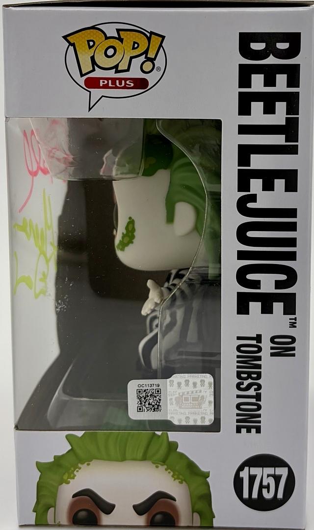 Alec Baldwin and Geena Davis signed Funko #1757 (Beetlejuice) - OC Celebrity Marketing *RARE*