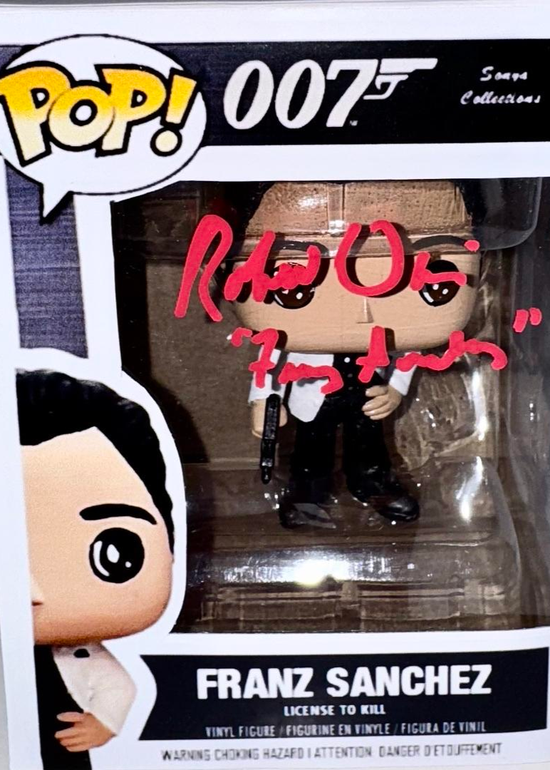 Robert Davi Signed Funko Pop "Franz Sanchez" (James Bond 007) w/Inscription - JSA COA #3