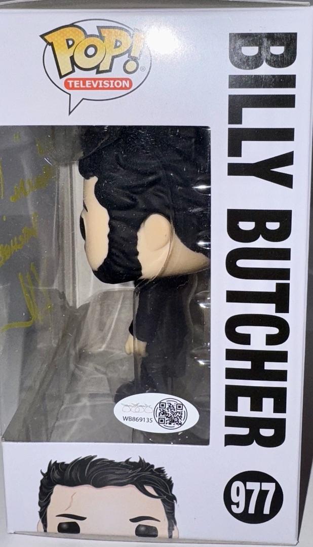 Karl Urban Signed Funko Pop #977 "Billy Butcher" The Boys w/Inscription - JSA COA