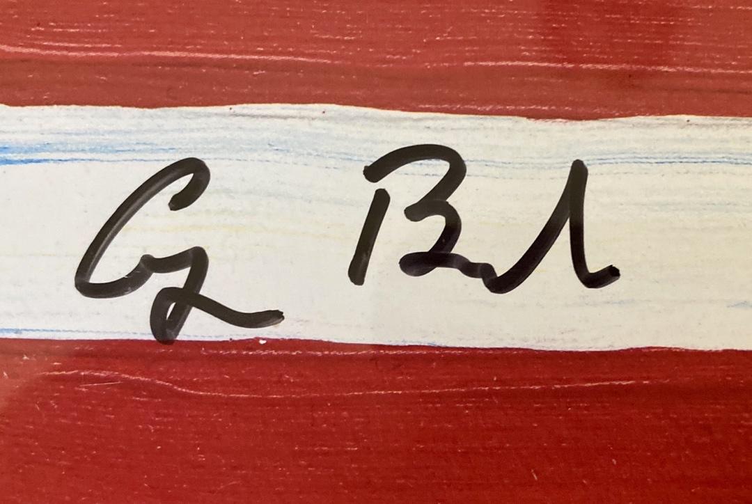 George Bush & Peter Max Signed 80th Birthday Card (41@80) *RARE* - JSA COA