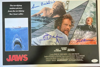 Richard Dreyfuss, Susan Backlinie, Ted Grossman Signed 11x17 Photo (Jaws) - JSA COA