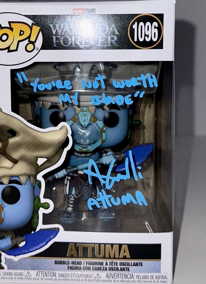 Alex Livinalli Signed Funko Pop #1096 "Attuma" (Black Panther) - JSA COA #01
