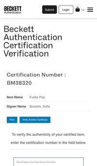 Sofia Boutella Signed Funko Pop #356 "Jaylah" (Star Trek) - Beckett COA