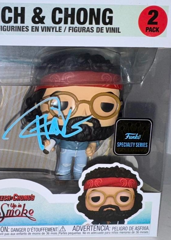 Cheech Marin & Tommy Chong Signed Funko Pop 2-Pack (Up In Smoke) - Beckett COA